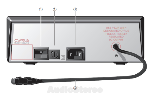 Cyrus PSX-R rear panel drawing